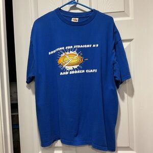 Gildan Blue Short Sleeve Tee clay target shooting program